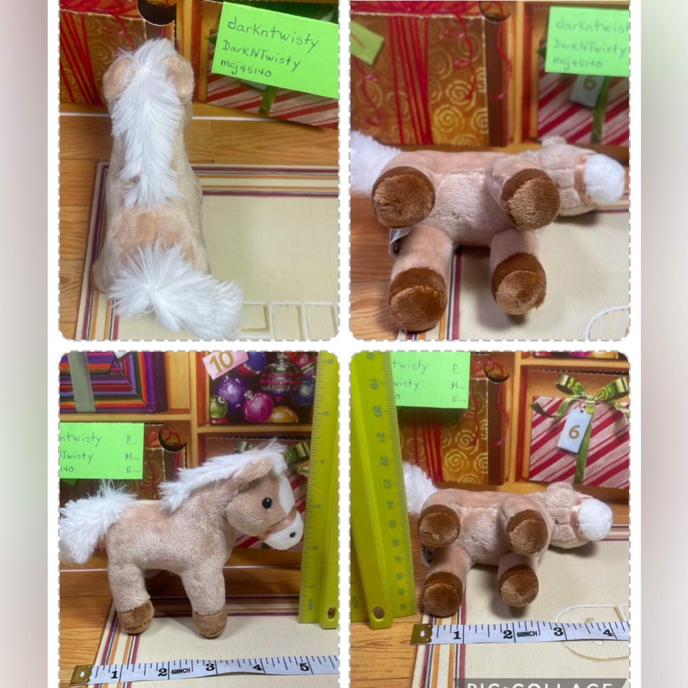 1 BRAND NEW GUND MINI PONY PONEY PLUSH ORNAMENT TOY APPROX 4” PRICE FIRM - Picture 14 of 15
